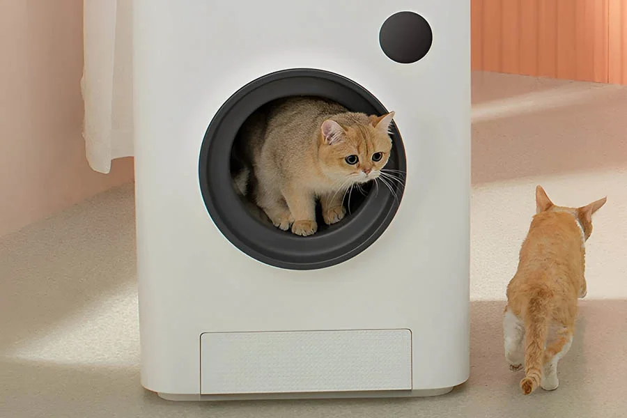 self cleaning litter tray