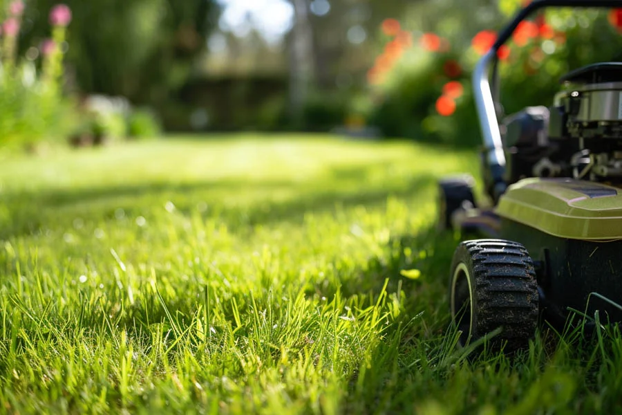 mowing lawn machine