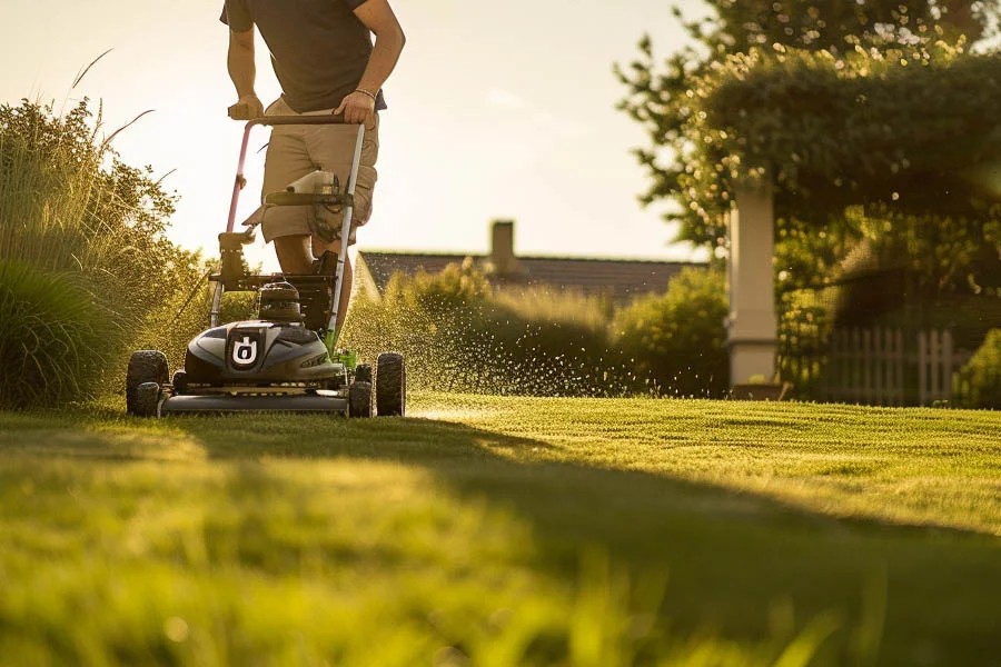 battery powered push lawn mower